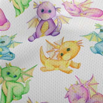 Fairytale Dragon Baby Athletic Mesh Flat Back
