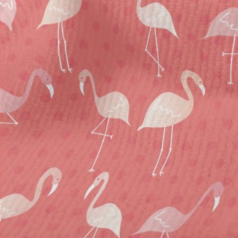 Cute Hand Drawn Flamingo Terry