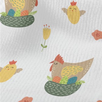 Easter Hen And Eggs Terry