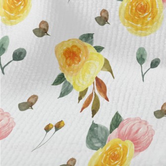 Hand Drawn Two-color Rose Terry