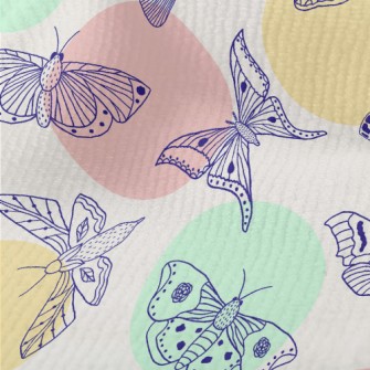 Line Butterfly And Dots Terry