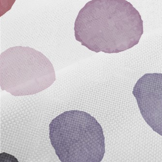 Colorful Watercolor Dots Performance Linen