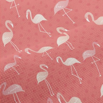 Cute Hand Drawn Flamingo Performance Linen