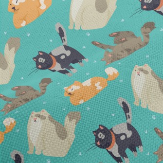 Cute Cartoon Cats Performance Linen