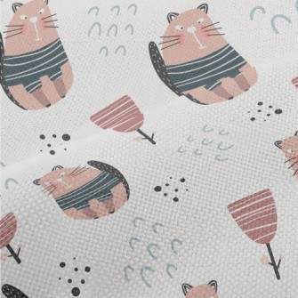 Cute Cartoon Pet Cat Performance Linen