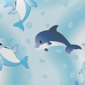 Happy Dolphin World Twill