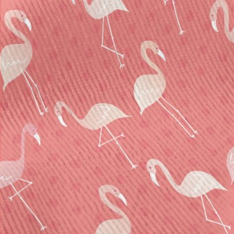 Cute Hand Drawn Flamingo Standard Corduroy