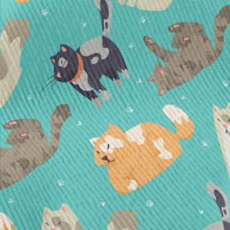 Cute Cartoon Cats Standard Corduroy