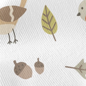 Cute Autumn Birds Standard Corduroy
