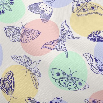 Line Butterfly And Dots Dobby