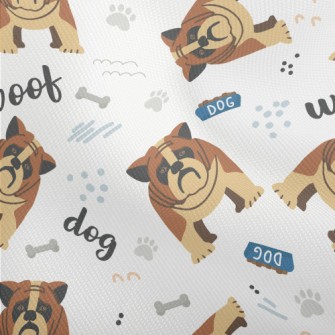 Hand Drawn Cartoon Pet Dog Dobby