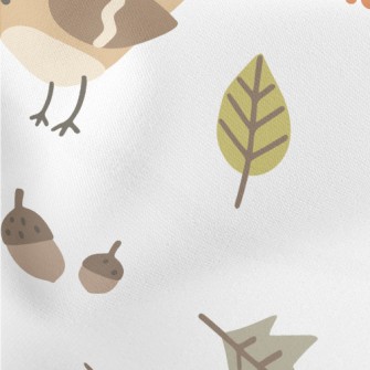 Cute Autumn Birds Stretch Ponte
