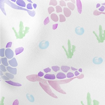 Pink And Purple Watercolor Tur Stretch Ponte