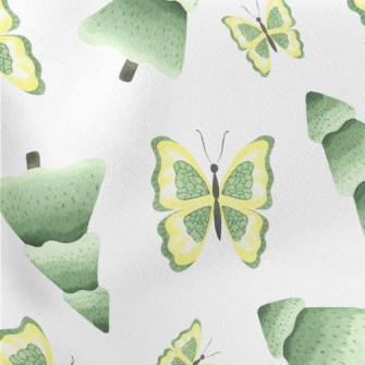 Forest Trees And Butterflies Stretch Ponte