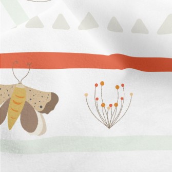 Ethnic Butterfly Micro Fleece