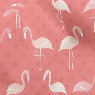 Cute Hand Drawn Flamingo Micro Fleece