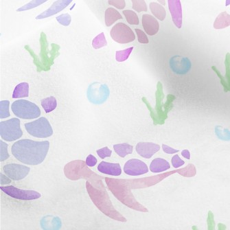 Pink And Purple Watercolor Tur Micro Fleece