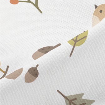 Cute Autumn Birds Piqué