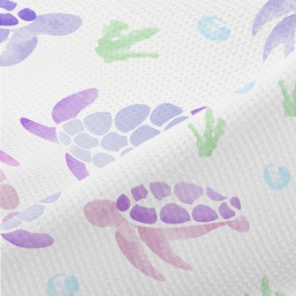 Pink And Purple Watercolor Tur Piqué