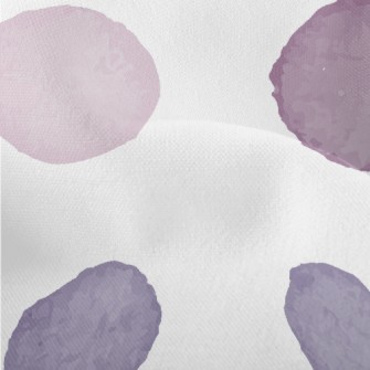 Colorful Watercolor Dots Lightweight Performance Linen