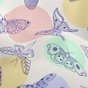 Line Butterfly And Dots Lightweight Performance Linen