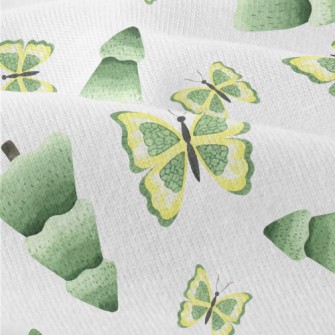 Forest Trees And Butterflies Modern Jersey