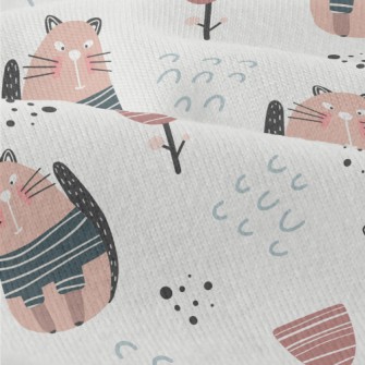 Cute Cartoon Pet Cat Modern Jersey