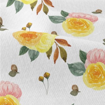 Hand Drawn Two-color Rose Modern Jersey