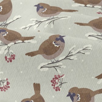 Cartoon Winter Sparrow Modern Jersey