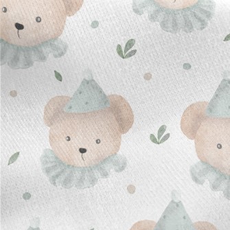 Cute Teddy Bear Toy Jersey Backed Fleece