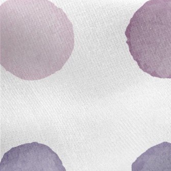 Colorful Watercolor Dots Jersey Backed Fleece