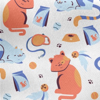 Lazy Pet Cat Jersey Backed Fleece