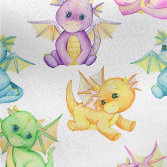 Fairytale Dragon Baby Jersey Backed Fleece