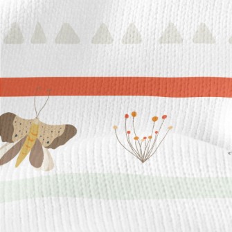 Ethnic Butterfly Stretch Jersey
