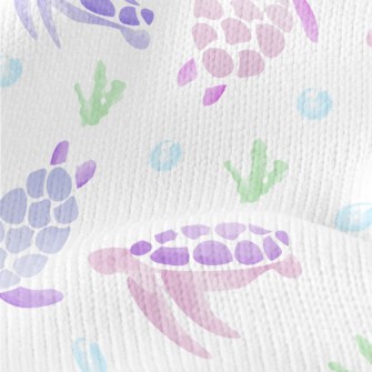 Pink And Purple Watercolor Tur Stretch Jersey