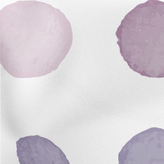 Colorful Watercolor Dots Lightweight Cotton Poplin