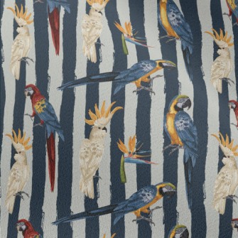 Realistic Hand Drawn Parrot Chiffon