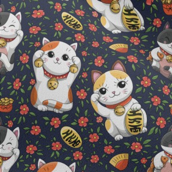Cartoon Lucky Cat Chiffon