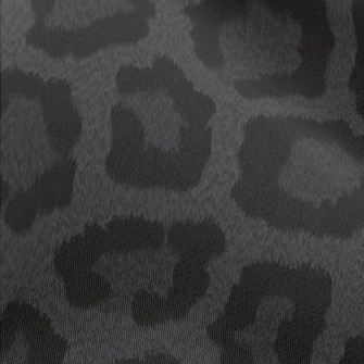 Black And Gray Leopard Print Chiffon
