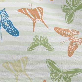 Flying Colorful Butterflies Chiffon