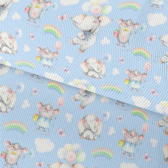 Flying Elephant And Mouse Waterproof Oxford
