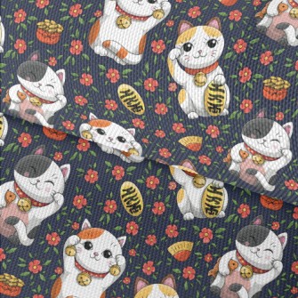 Cartoon Lucky Cat Waterproof Oxford