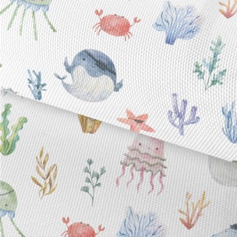 Sea Creatures Pirates Waterproof Oxford