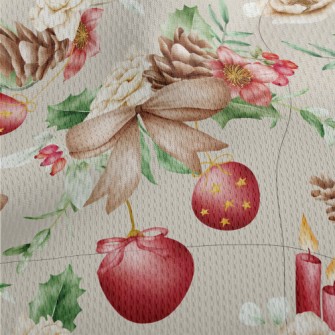 Beautiful Christmas Decoration Athletic Mesh Flat Back