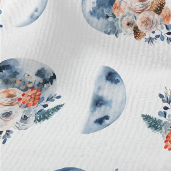 Vintage Moon And Flowers Terry