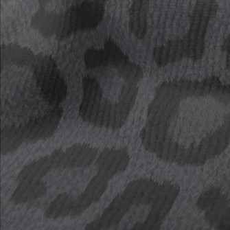 Black And Gray Leopard Print Terry