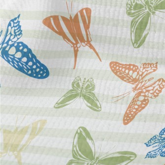 Flying Colorful Butterflies Terry