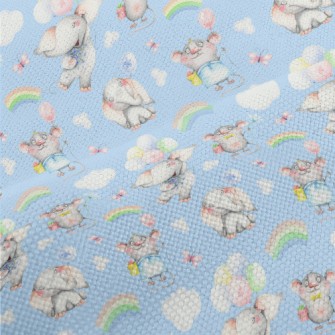 Flying Elephant And Mouse Performance Linen