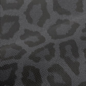 Black And Gray Leopard Print Performance Linen