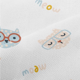 Cat With Colored Glasses Performance Linen